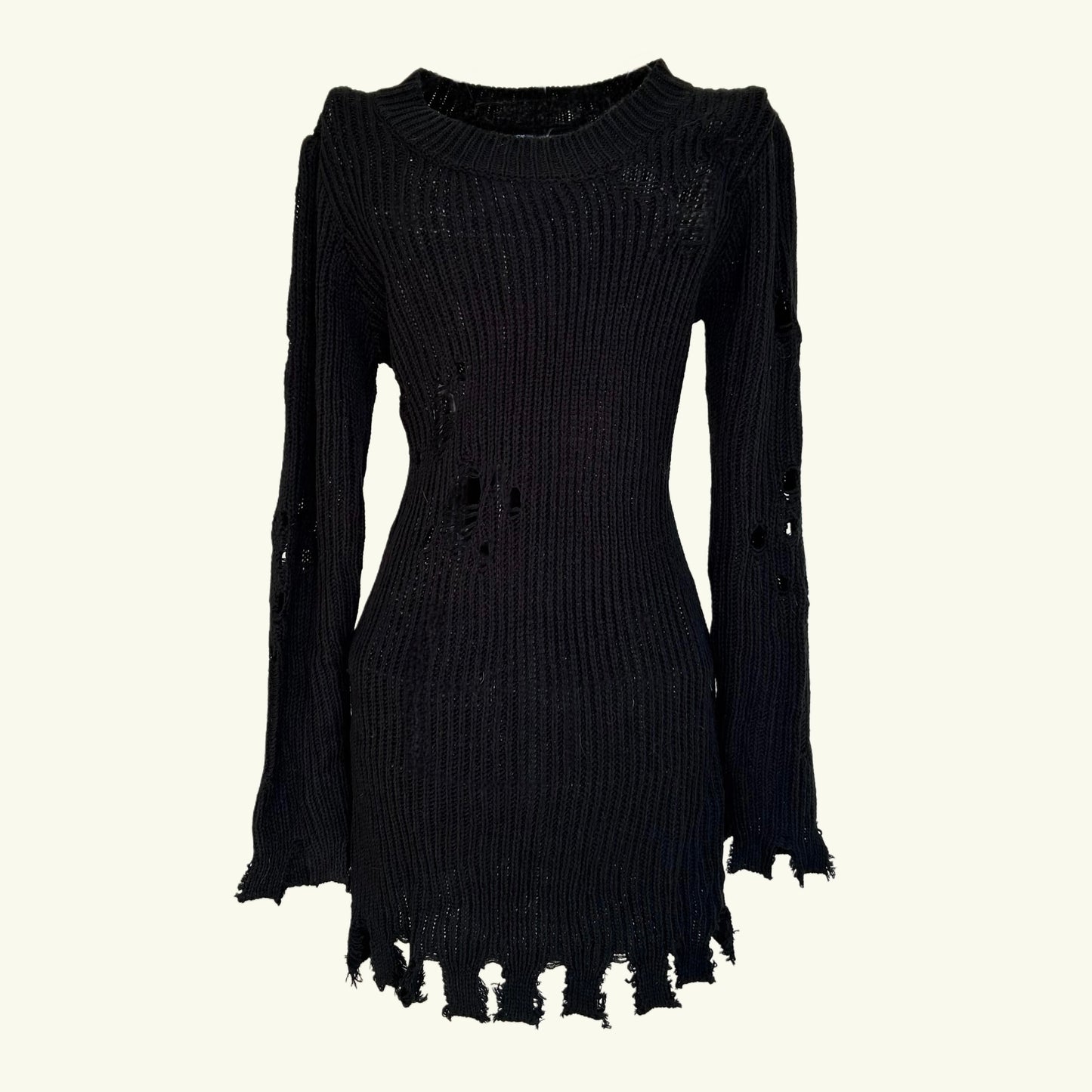 Sweter z dziurami