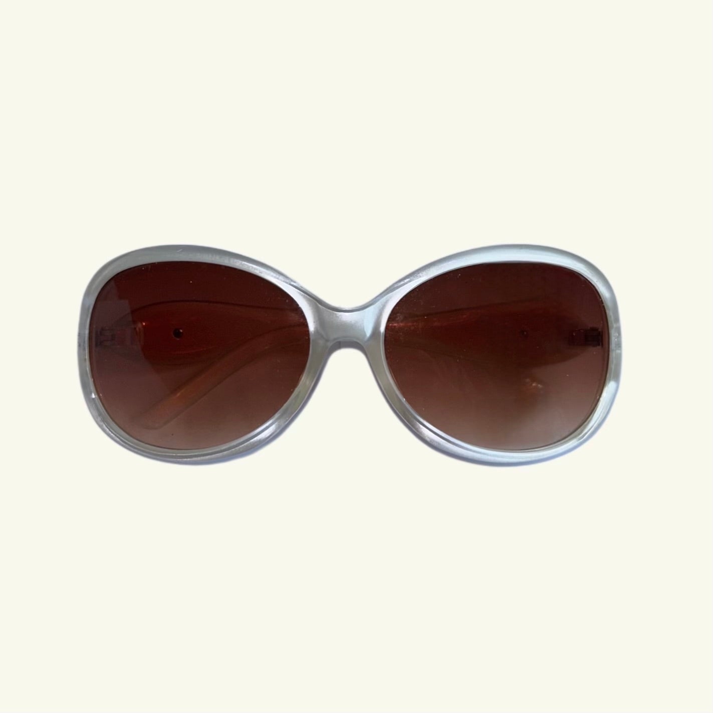 Okulary beżowo- niebieskie - SELLING A SOULOkularyKolekcja Stała